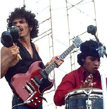 Santana tocando en Woodstock