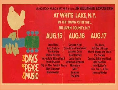 Itinerario de 3 dias de Woodstock